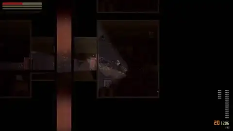Scavland procedural bunker firefight in a dark wing